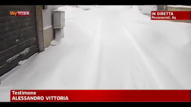 Neve, dall'aquilano testimonianza di Alessandro Vittoria