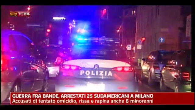 Guerra fra bande, arrestati 25 sudamericani a Milano