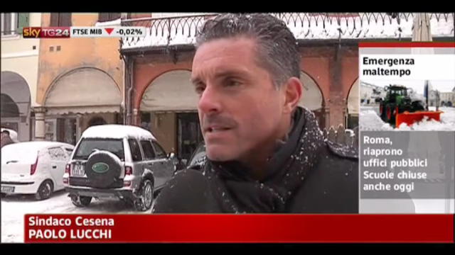 Cesena, Lucchi: l'esercito ci sta aiutando molto