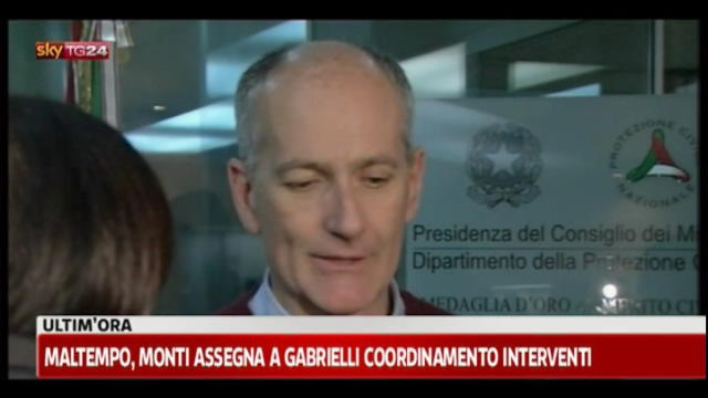 Maltempo, Monti assegna a Gabrielli coordinamento interventi
