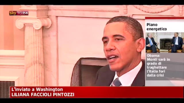 Italia-USA, Obama: grande fiducia in Monti