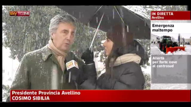 Neve ad Avellino, Sibilia: penalizzati rispetto altre città