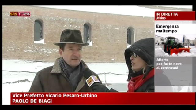 Neve, De Biagi: istituito centro di coordinamento a Urbino