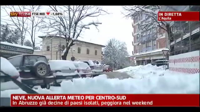 Neve a L'Aquila, Chiodi: situazione sotto controllo