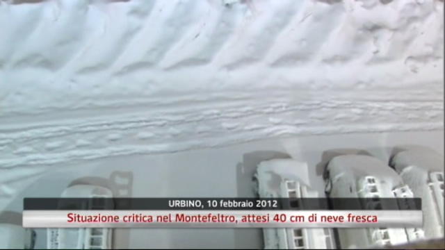 Situazione critica nel Montefeltro, attesi 40cm di neve