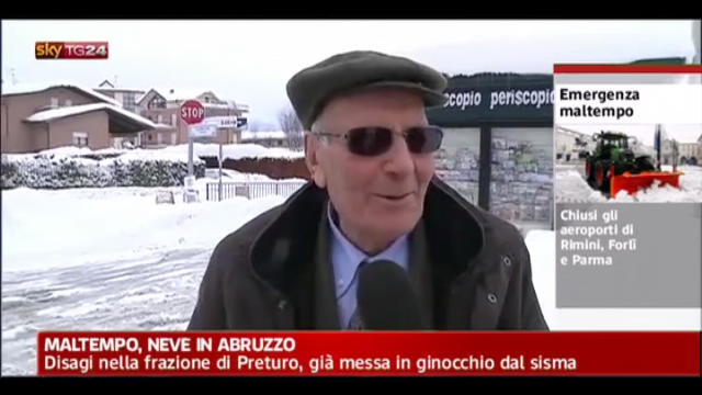 Maltempo, Abruzzo le voci dei cittadini di Preturo