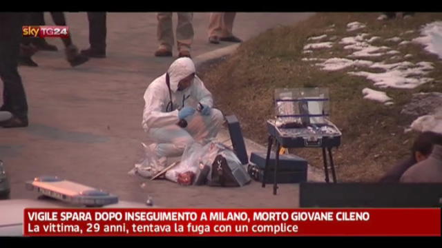 Vigile spara dopo inseguimento a Milano, morto 29enne cileno