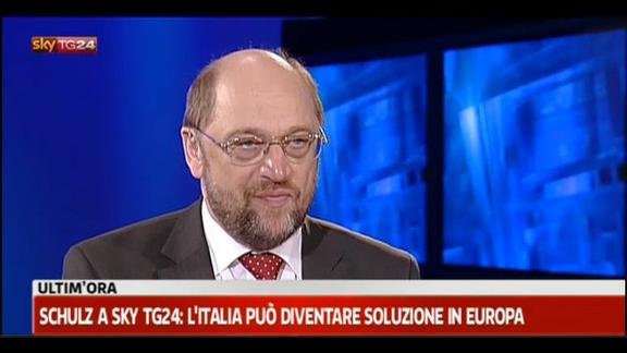 Schulz a Sky TG24: Italia può diventare soluzione in Europa