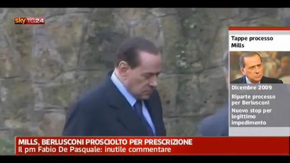 Mills, Berlusconi prosciolto per prescrizione