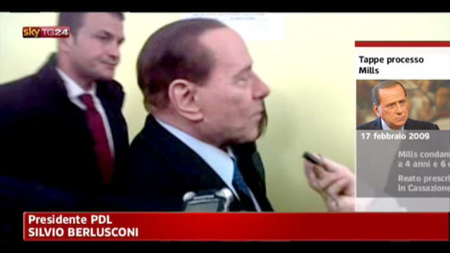 Pocesso Mills, Berlusconi: mezza giustizia è stata fatta