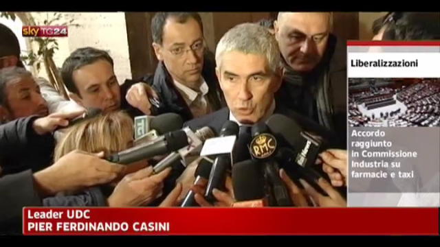 Liberalizzazioni, Casini: avremmo voluto più coraggio