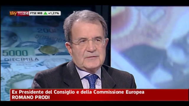 Intervento di Romano Prodi a Sky TG24