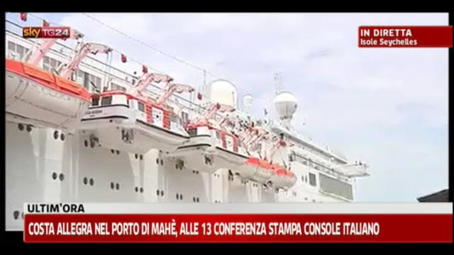 Costa Allegra, parla primo passeggero italiano