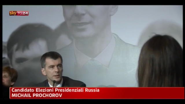 Prochorov: con Putin la Russia è in pericolo