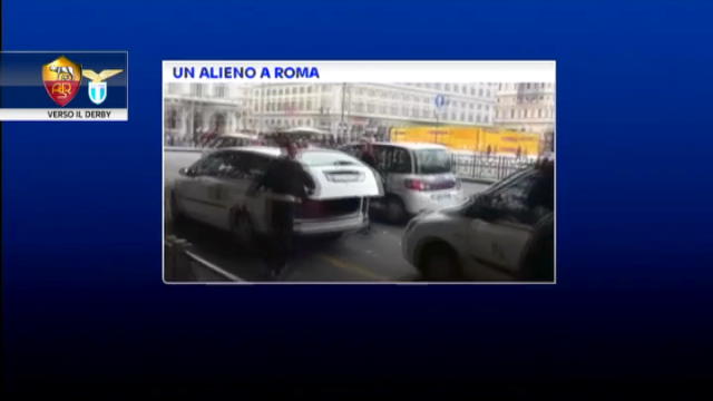 Verso il derby: un alieno a Roma