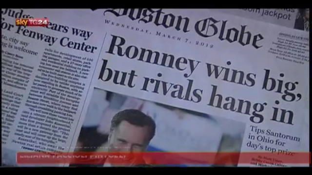 USA, SuperTuesday: Romney vince in sei stati