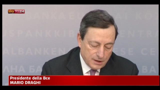 Draghi: ripresa graduale dell'economia nel 2012