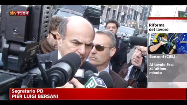 Riforma lavoro, Bersani: vedo segnali incoraggianti