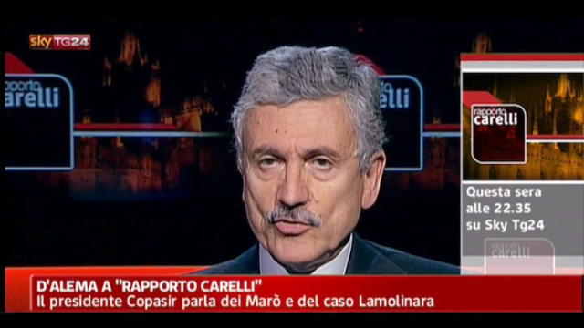 Massimo D'Alema a Rapporto Carelli