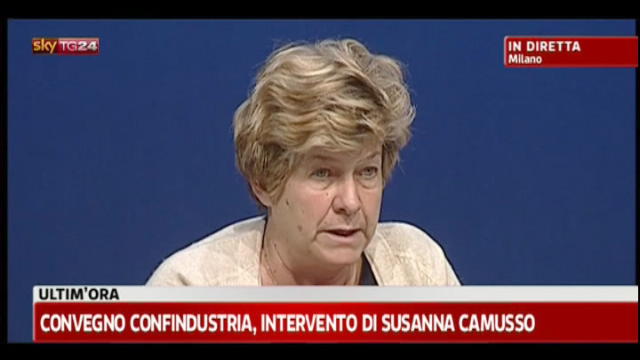 Convegno Confindustria, intervento di Susanna Camusso