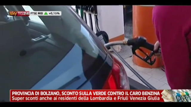 Bolzano e provincia, sconto sulla verde contro caro benzina
