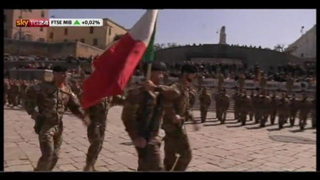 Brindisi, battaglione San Marco rientrato dall'Afghanistan