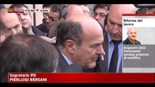 Riforma lavoro, Bersani: ne discuteremo in Parlamento