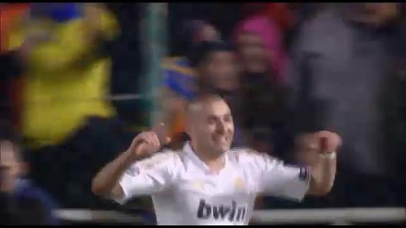 Apoel 0 Real Madrid 1, gol di Benzema