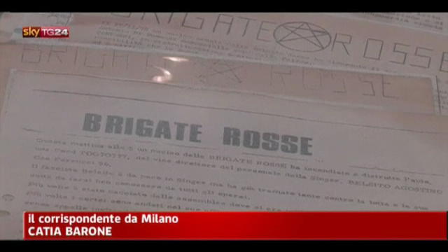 Milano, volantini delle Brigate Rosse oggi all'asta
