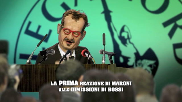 Gli Sgommati, la reazione di Maroni alle dimissioni di Bossi