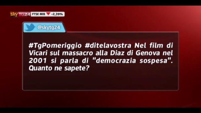 A Sky Tg24: "Diaz" il film sul G8 di Genova
