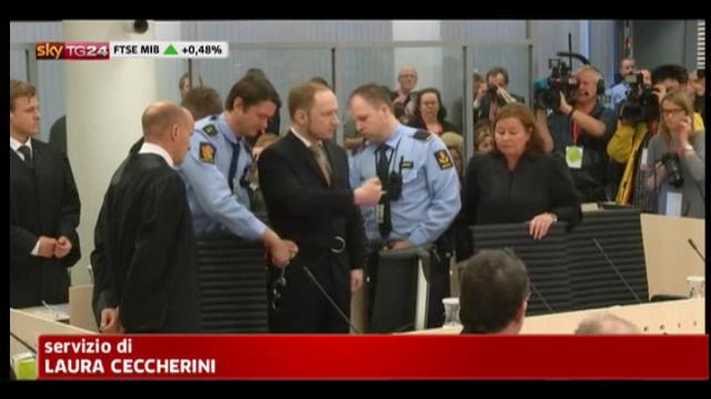 Norvegia, Breivik piange ma di pentimento non c'è traccia