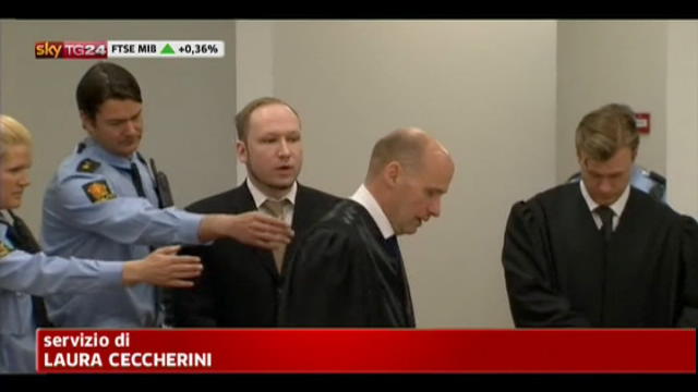 Norvegia, prima giornata del processo contro Breivik