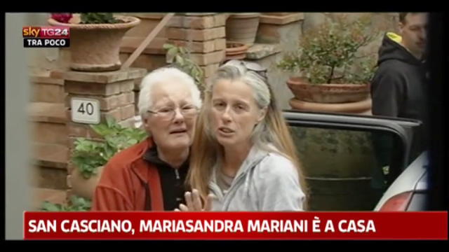 San Casciano, Maria Sandra Mariani è a casa