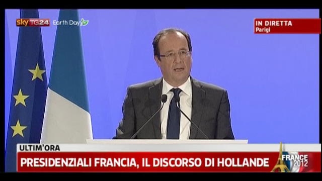 Presidenziali Francia, il discorso di Hollande