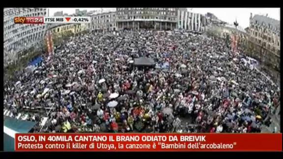 Oslo, in 40mila cantano il brano odiato da Breivik