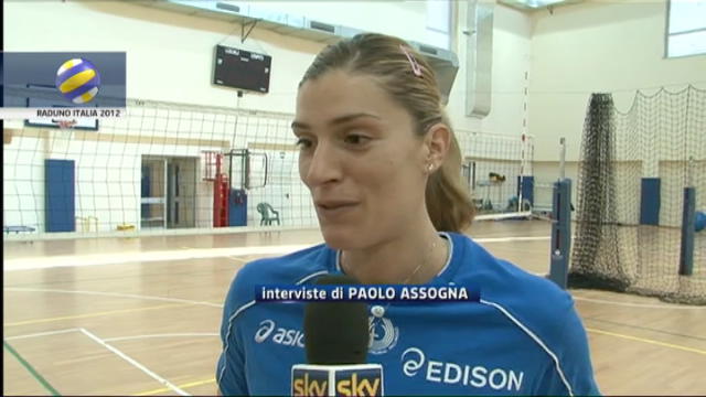 Volley femminile, raduno Italia 2012