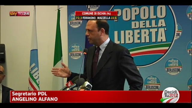 Amministrative 2012, le parole di Alfano e Bersani