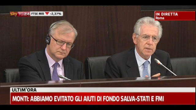 2- Riforme e Crescita, Mario Monti incontra Olli Rehn
