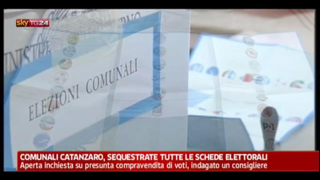 Comunali Catanzaro, sequestrate tutte le schede elettorali