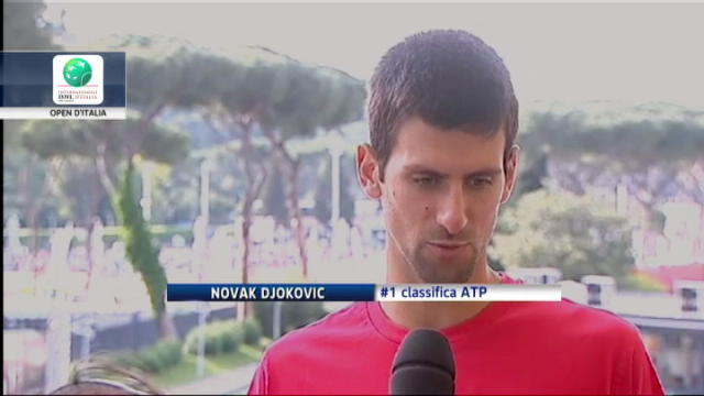 Internazionali d'Italia 2012, intervista a Novak Djokovic