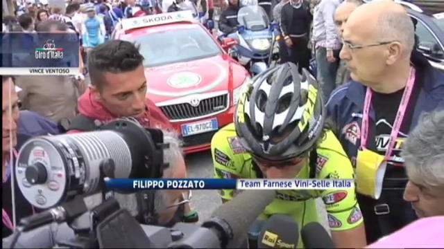 Caduta in volata al Giro d'Italia, Pozzato: ho sbagliato io