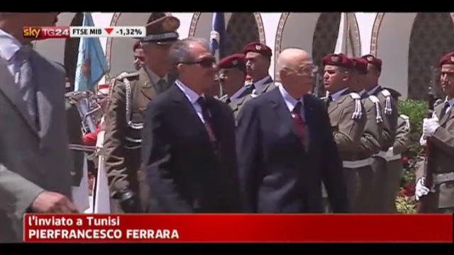 Si conclude oggi visita ufficiale di Napolitano in Tunisia