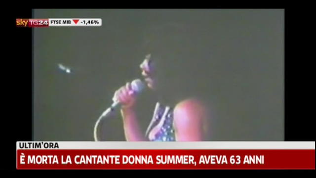 E' morta la cantante Donna Summer, aveva 63 anni
