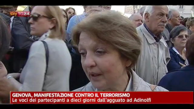 Genova, manifestazione contro il terrorismo