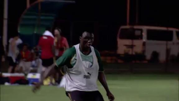 Futbol Mundial, l'attaccante del Ghana ‪Dominic Adiyiah‬