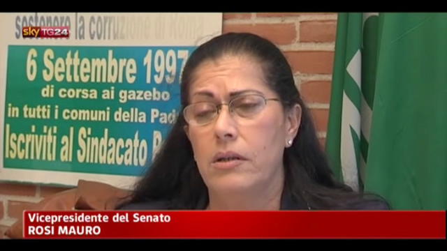 Rosi Mauro a Sky TG24: "la Lega Nord è morta"