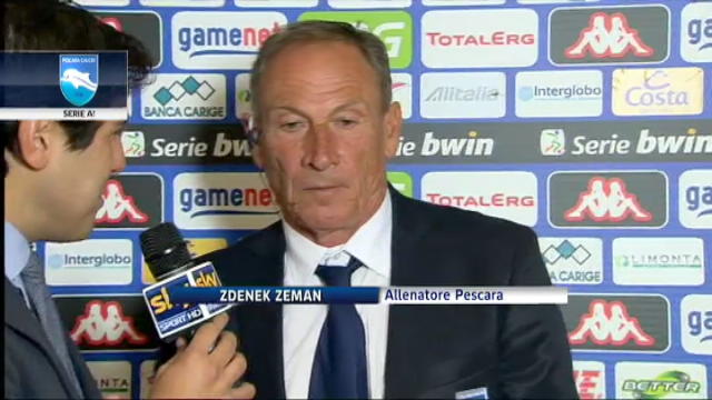 Pescara in A, Zeman: "Dedicata a Franco Mancini"