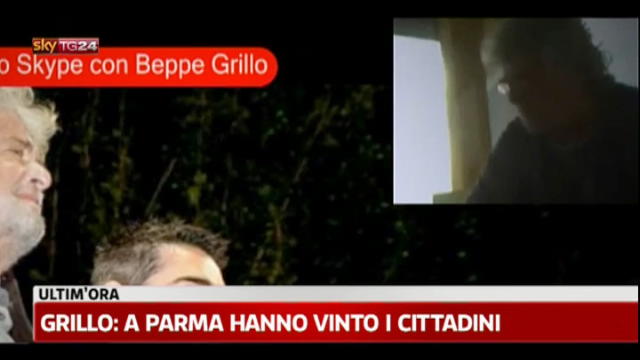 Grillo: "a Parma hanno vinto i cittadini"
