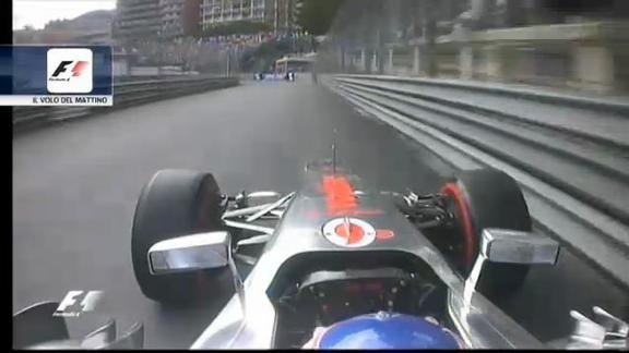 GP Monaco, Button il più veloce nelle seconde libere